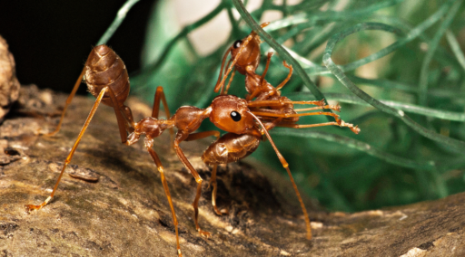Hormiga secuestrando hormiga
